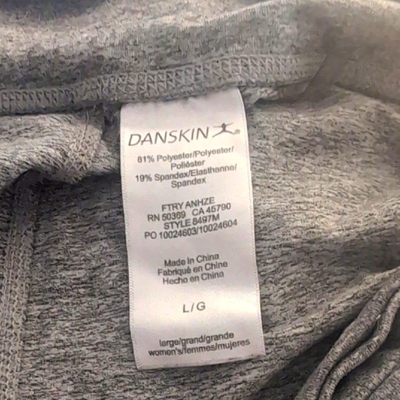 Danskin Gray Activewear Leggings Size Large - Picture 3 of 11